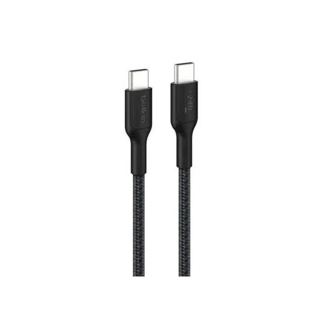 Belkin USB-C to USB-C 240W 2.0 - Braided PCR - 1m - Black