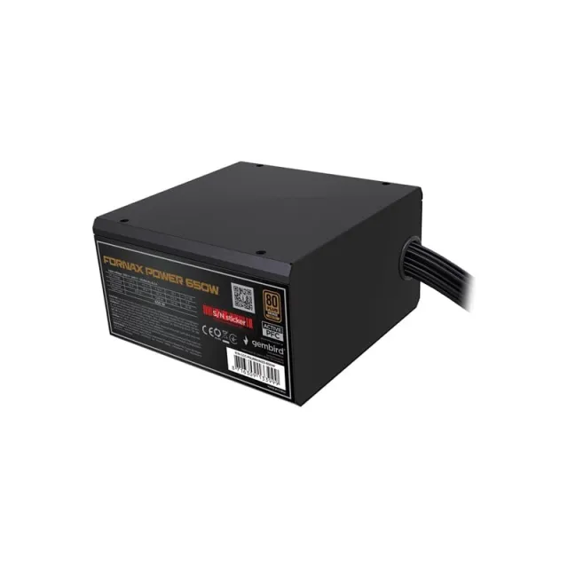 Gembird CCC-PSUBRONZE-650W - power supply - 650 Watt Strømforsyning - 650 Watt - 120 mm - 80 Plus Bronze certified