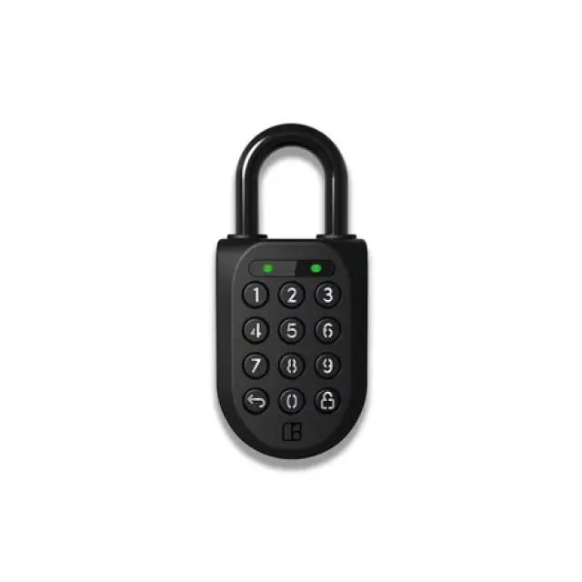 Igloohome Padlock 2 Dørlås - Kode, Nøgle - Smart hængelås - Sort - Lithium-Ion (Li-Ion)