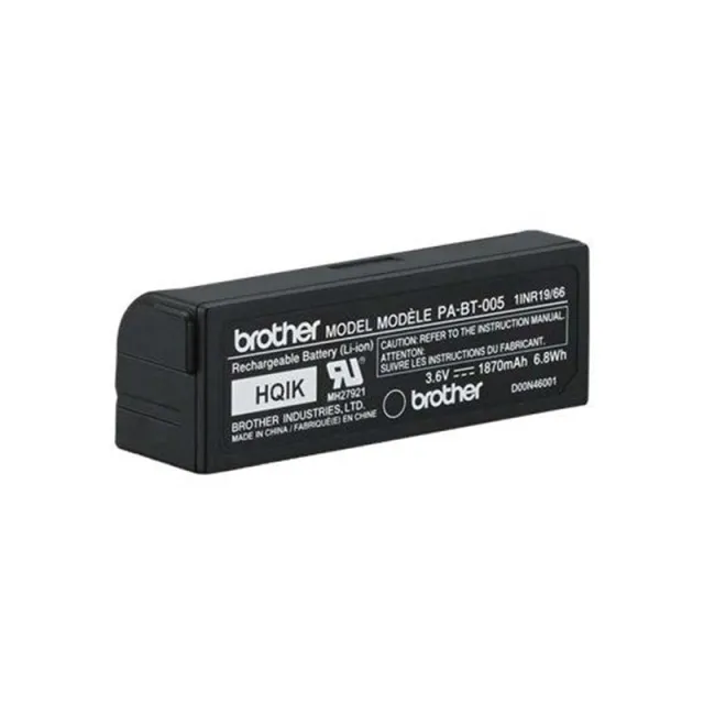 Brother PA-BT-005 - printer battery - Li-Ion - 1870 mAh - 6.8 Wh Strømforsyning - 80 Plus
