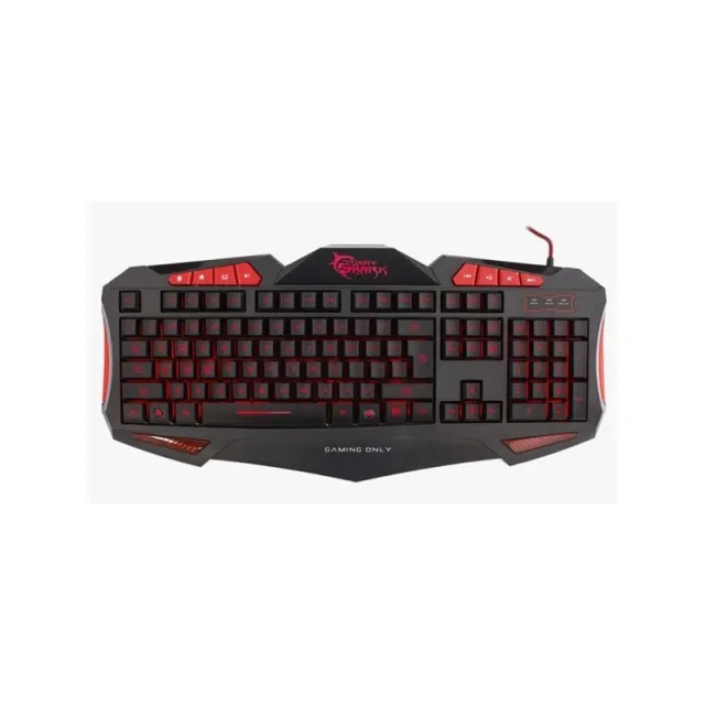 White Shark GK-1621R gaming keyboard - RED/BLACK - Dansk