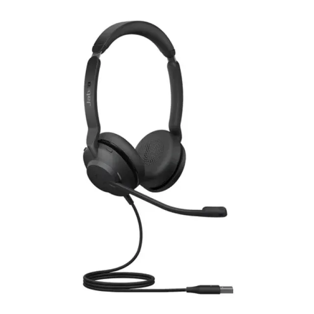 Jabra Evolve2 30 Headset - Ledningsført - Supraaural - Sort - 125 g