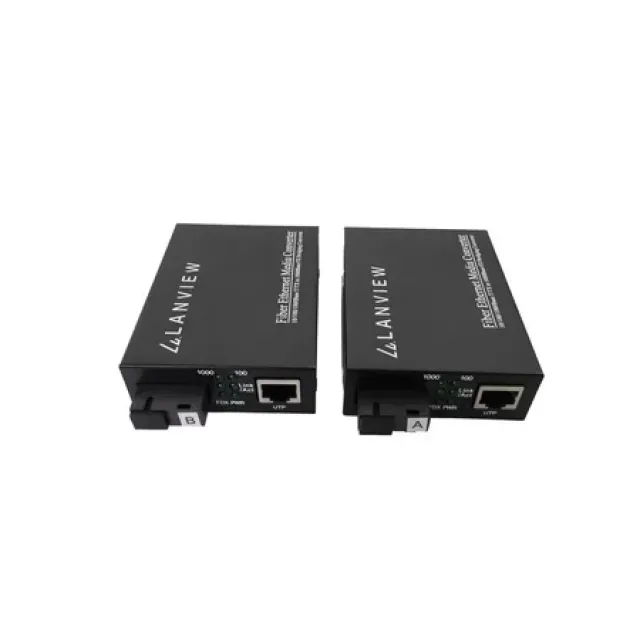 Lanview LVN-MED-SC-1000BASE-X-2 Optisk Transceiver - SC