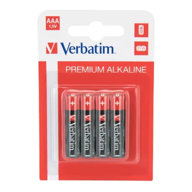Verbatim 49920 Batteri - 4 stk - Engangsbatteri - Alkaline - 1,5 V - Flerfarvet