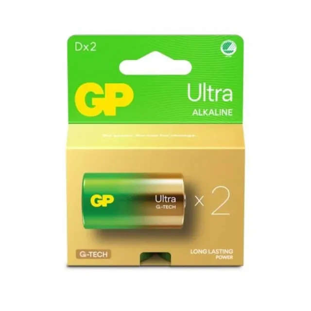 GP Battery Ultra Alkaline D/LR20 2-pack