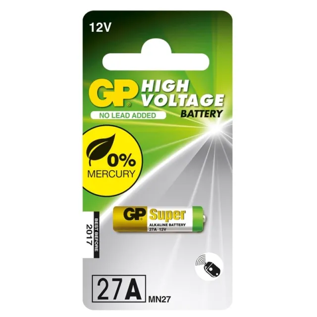 GP Alkalisk specielbatteri 27AF-C1, 12V, 27AF, 1-pak