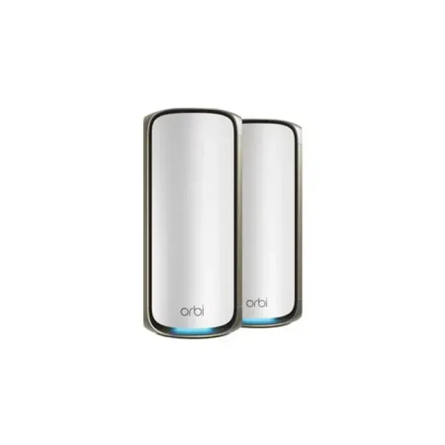 NETGEAR Orbi 970 Series Quad-Band WiFi 7, 2-Pack Mesh netværk - Wi-Fi 6 (802.11ax)