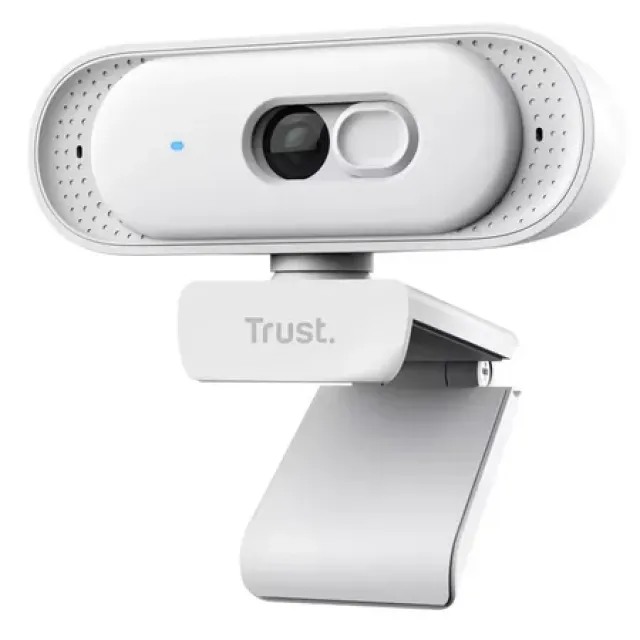 Trust 26180 Webcam - Fuld HD - Hvid - 30 fps - USB - 2 m - Klip/stand